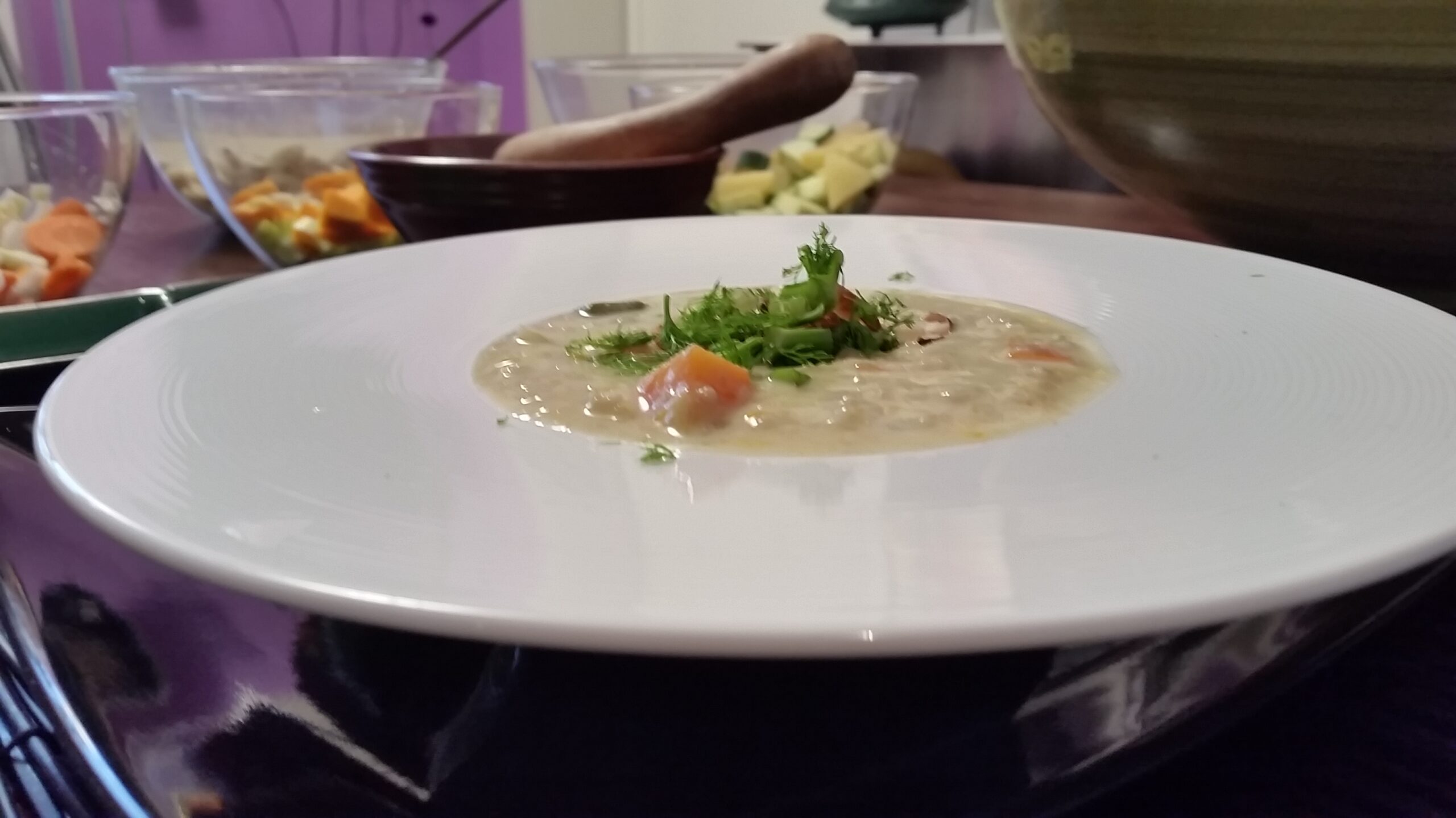 Un abbraccio d’amore: Zuppa d’Orzo al Latte di Mandorla - Salvo Nicastro Chef