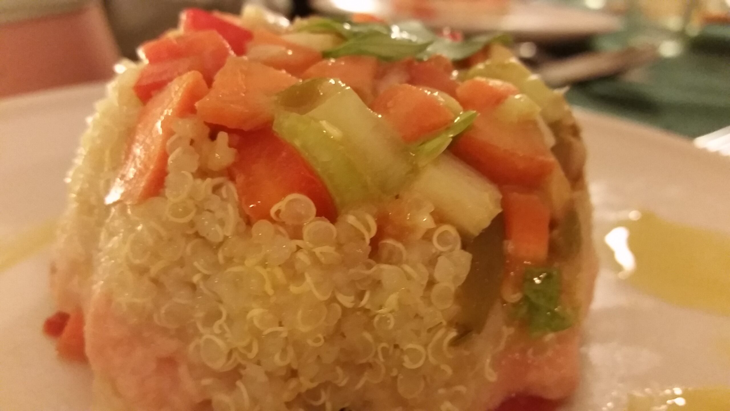 Tartare di verdure e Salmone con Quinoa - Salvo Nicastro Chef