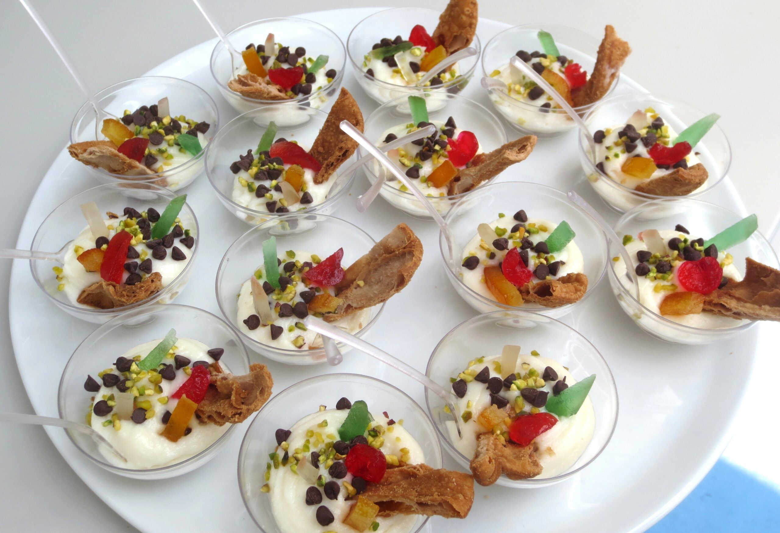 Cannolo di qandat al bicchiere “scravazzato” - Salvo Nicastro Chef
