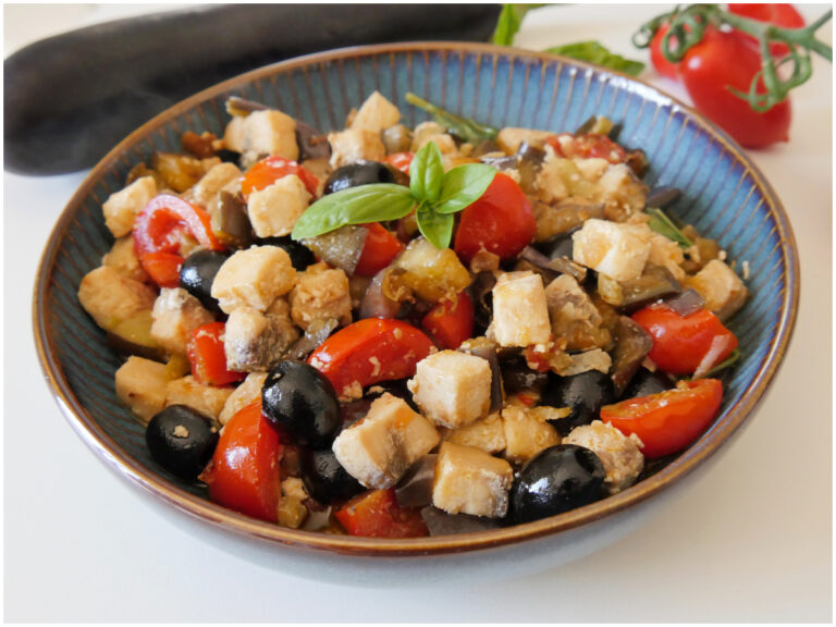 Caponata e pesce spada