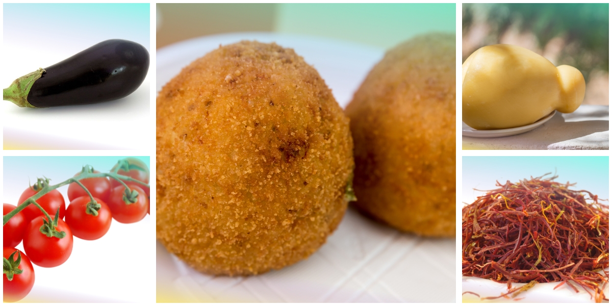 Arancini alla Norma con cacio cavallo ragusano DOP
