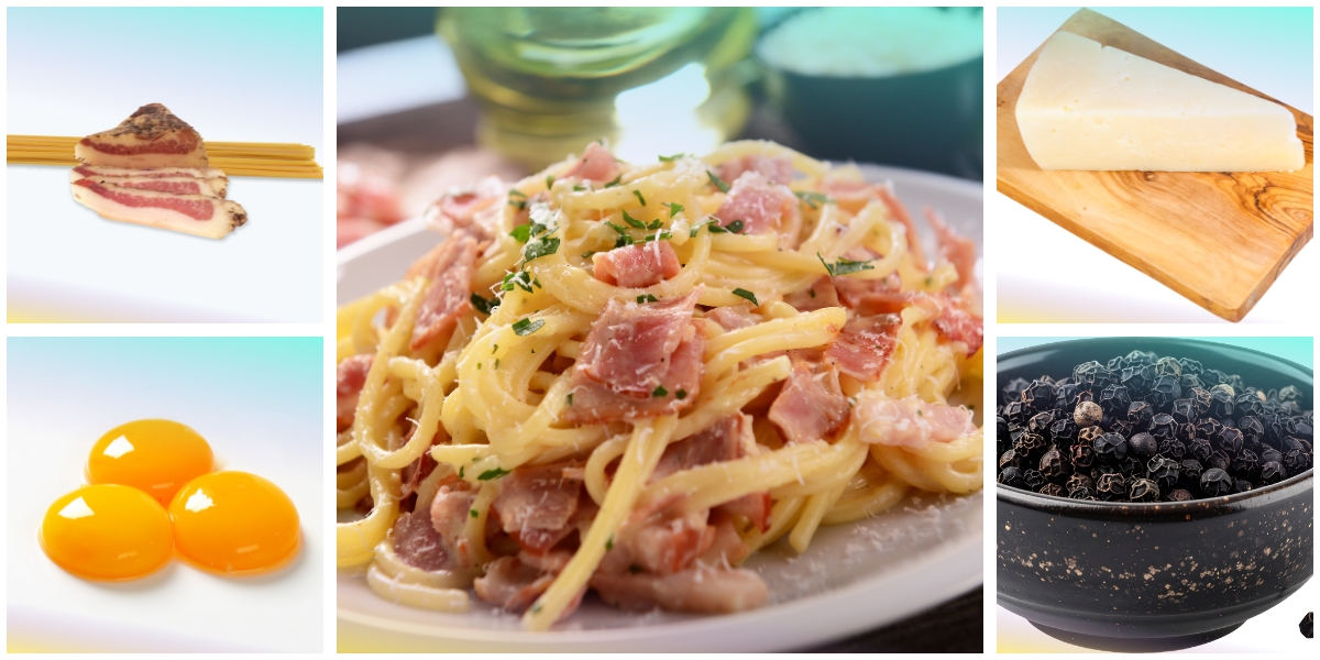 Carbonara con crema d'uovo