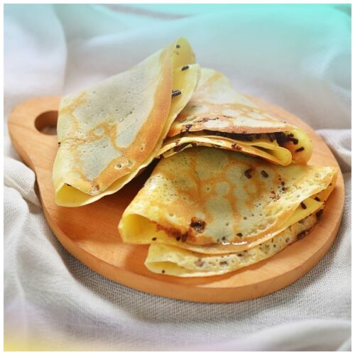 Crespelle di castagne al radicchio rosso