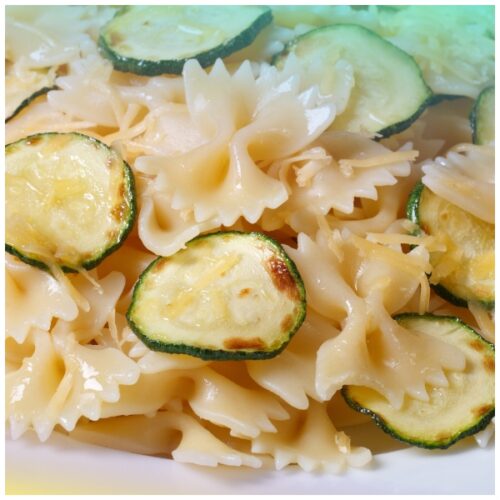 Farfalle e zucchine