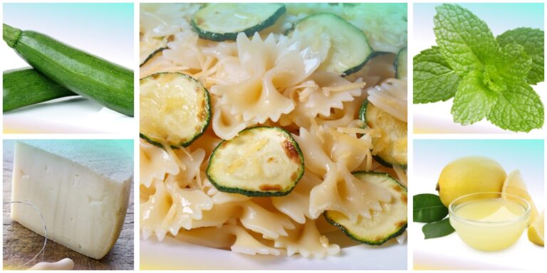 Farfalle e zucchine