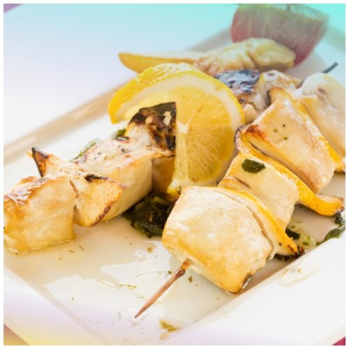 Involtini di pesce spada con babaganoush