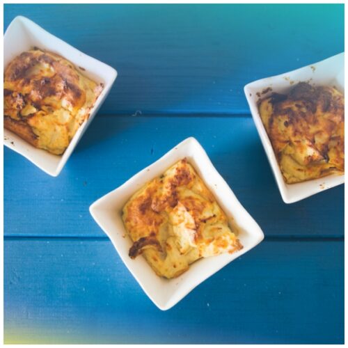 Maltagliati soufflé con prosciutto cotto e panna