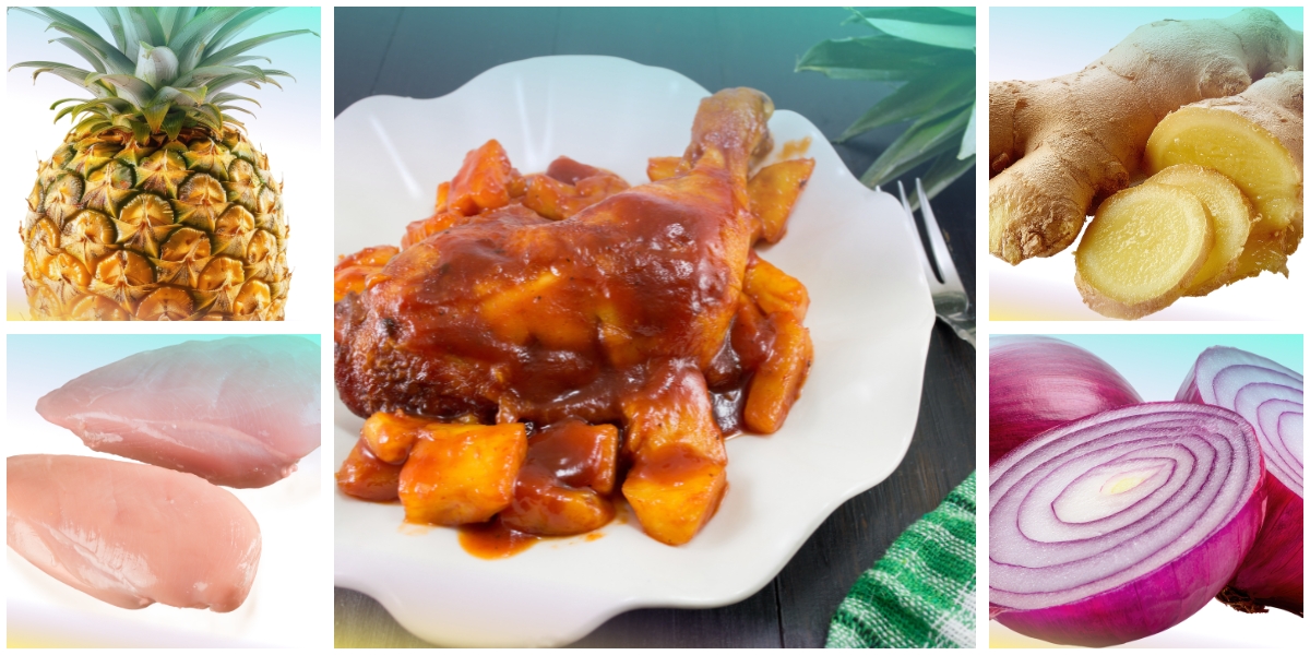 Pollo all'ananas