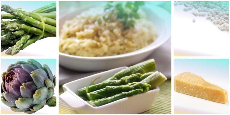 Risotto con asparagi e carciofi