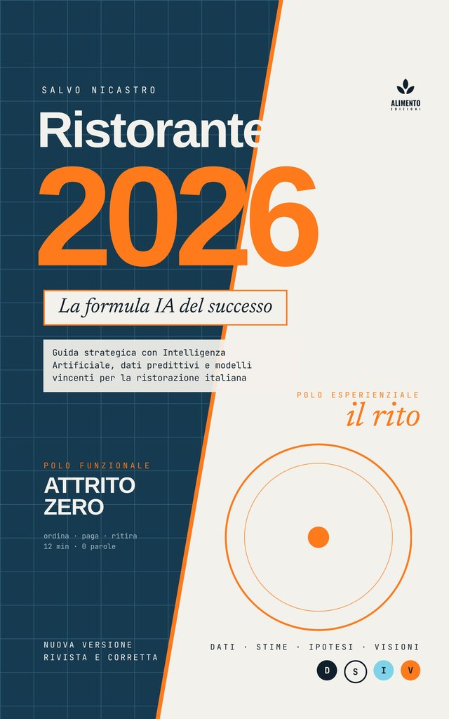 Copertina del libro Ristorante 2026: la formula IA del successo