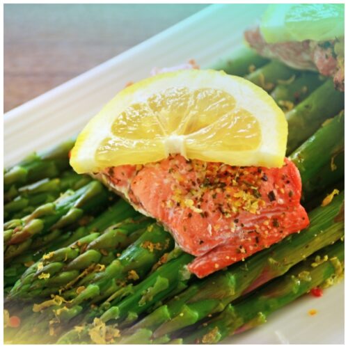 Salmone al vapore