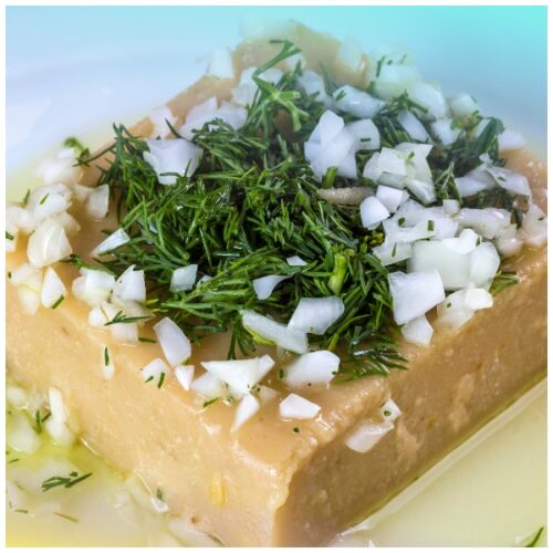 Tortino di fave e gorgonzola