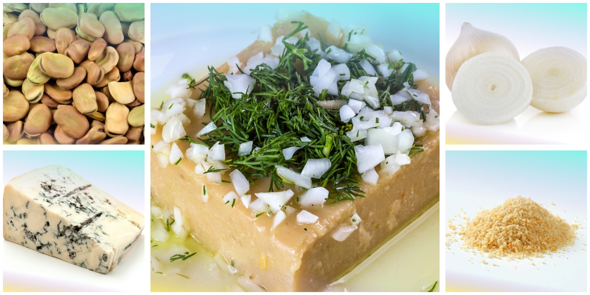 Tortino di fave e gorgonzola